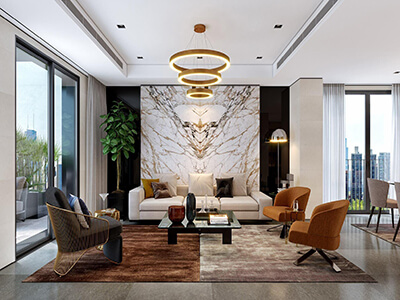 thiết kế nội thất nhà phố 85m2